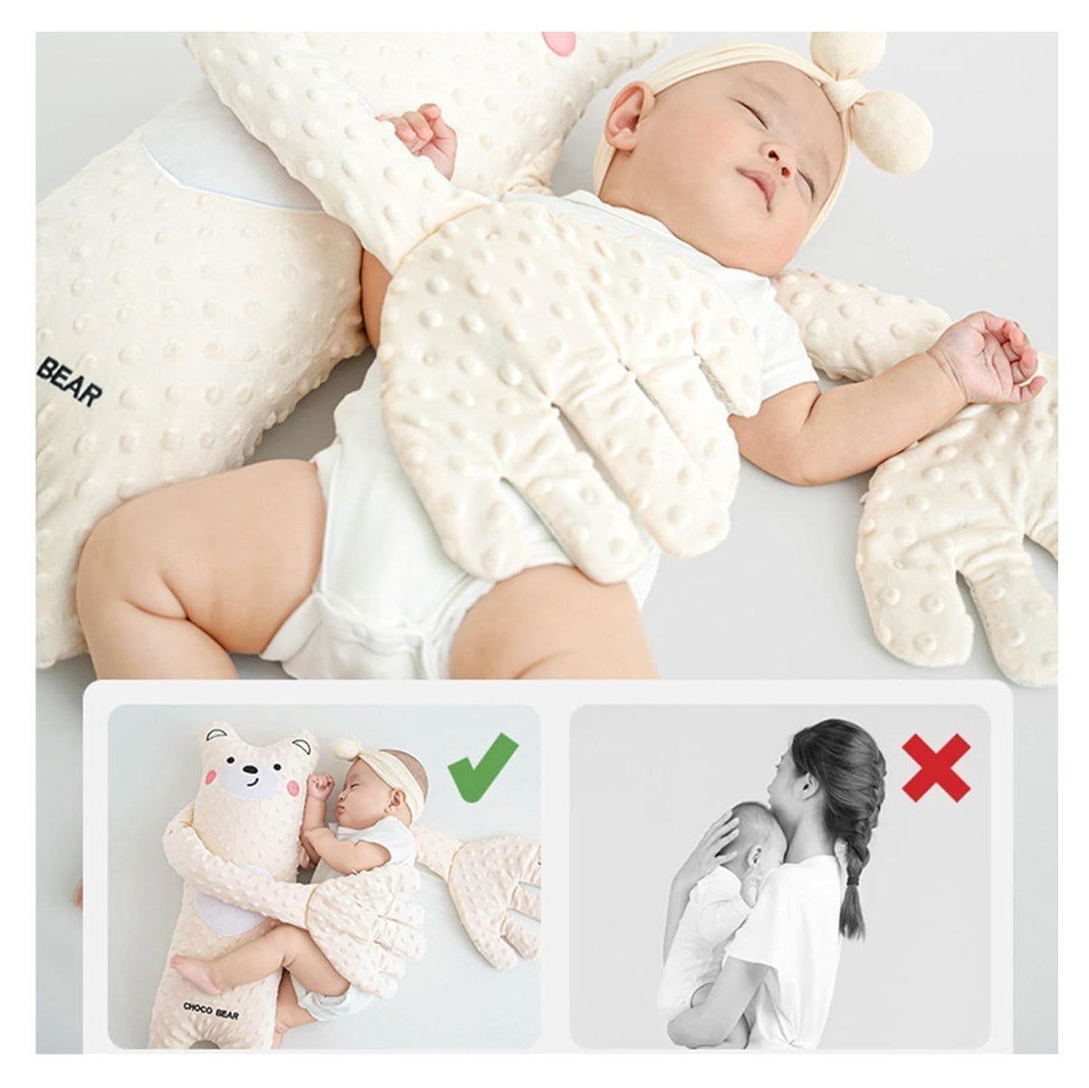 Almohada Palmaditas Bebe Ayuda A Dormir